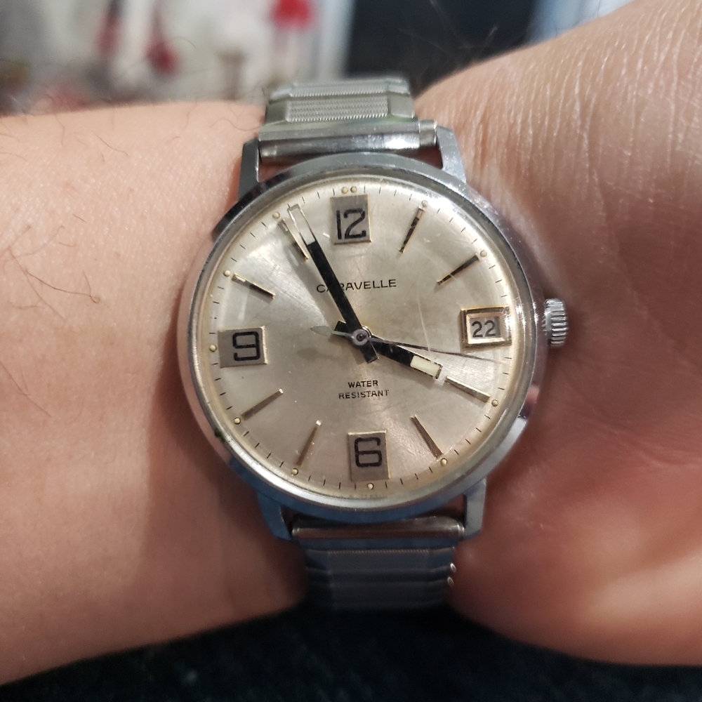 Caravelle N4, mechanical stainless steel mens watch
